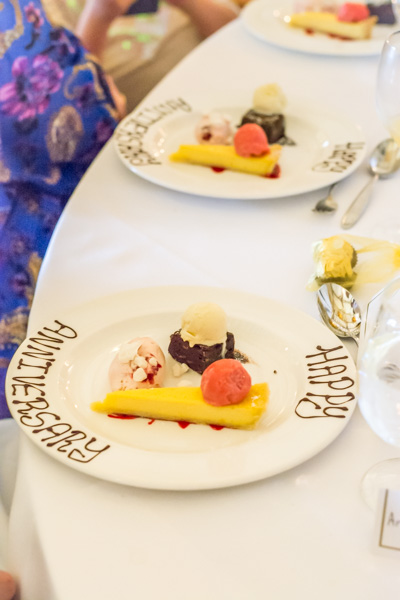 Anniversary party dessert